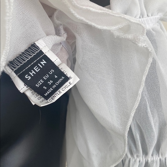 White Romantic Ruffled Blouse - Picture 10 of 10